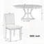 Ensemble de table de salle à manger extensible 5 pièces avec chaises rembourrées, parfait pour un décor polyvalent et élégant.