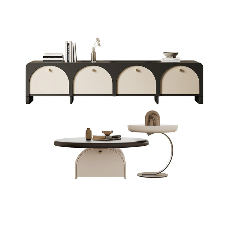 Ensemble de meuble télé et table basse Retro Creative