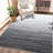 Large Area Rugs 8x10 Modern Ombre Living Room Rugs with Non-Slip Backing, Non-Shedding Gradient Color Accent Rugs, Machine Washable Contemporary Floor Carpet for Bedroom, Gray-61782404-61782400