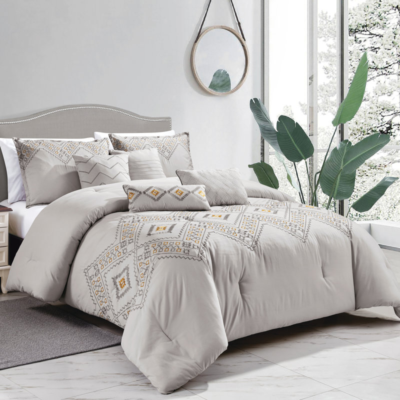 Geometric Shapes Comforter Set, King