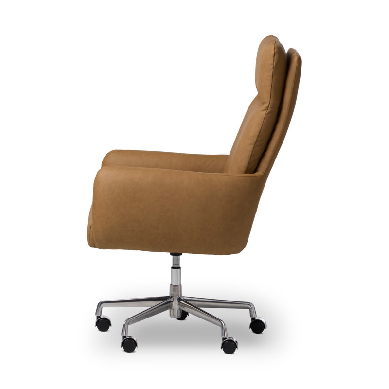 Wayland Leather Swivel Executive Chair, Maestro Camel