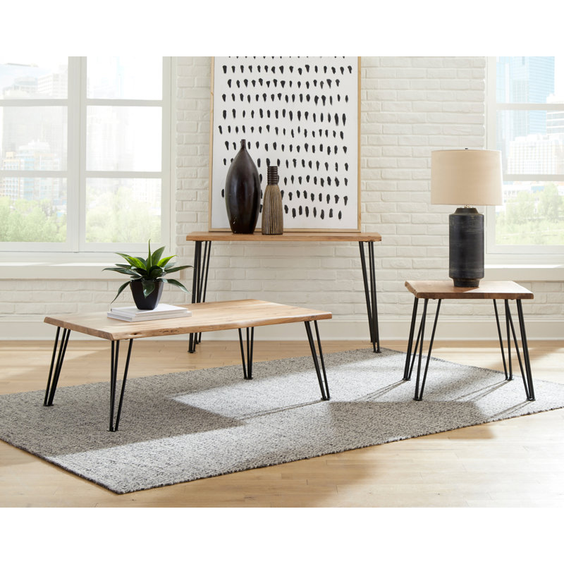 Kallye End Table with Hairpin Leg