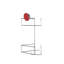 Stick 'N' Lock Two Tier Corner Shower Caddy, Chrome