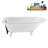 62" Streamline Clawfoot Tub,Tray,Drain, Clawfeet-101628987-102218230