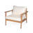 Djavan Patio Acacia Wood Club Chair With Cushions