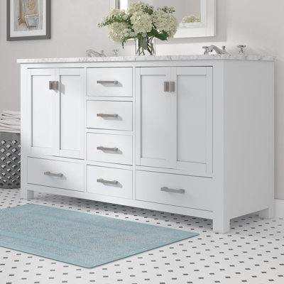 Souther 60'' Double Bathroom Vanity Base Only