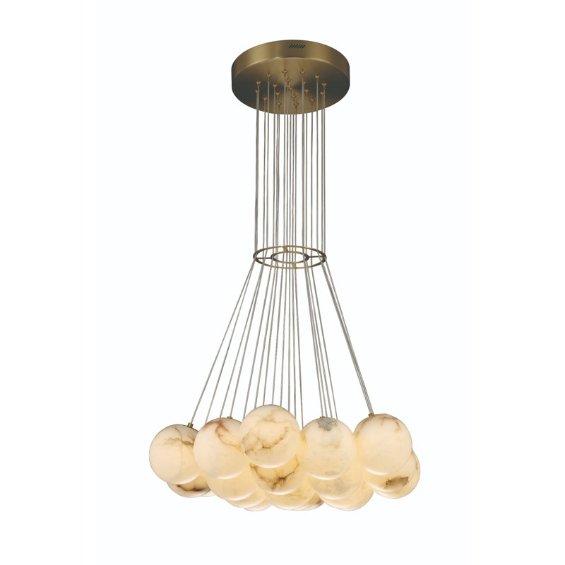 Lustre doré 19 lumières Kepler