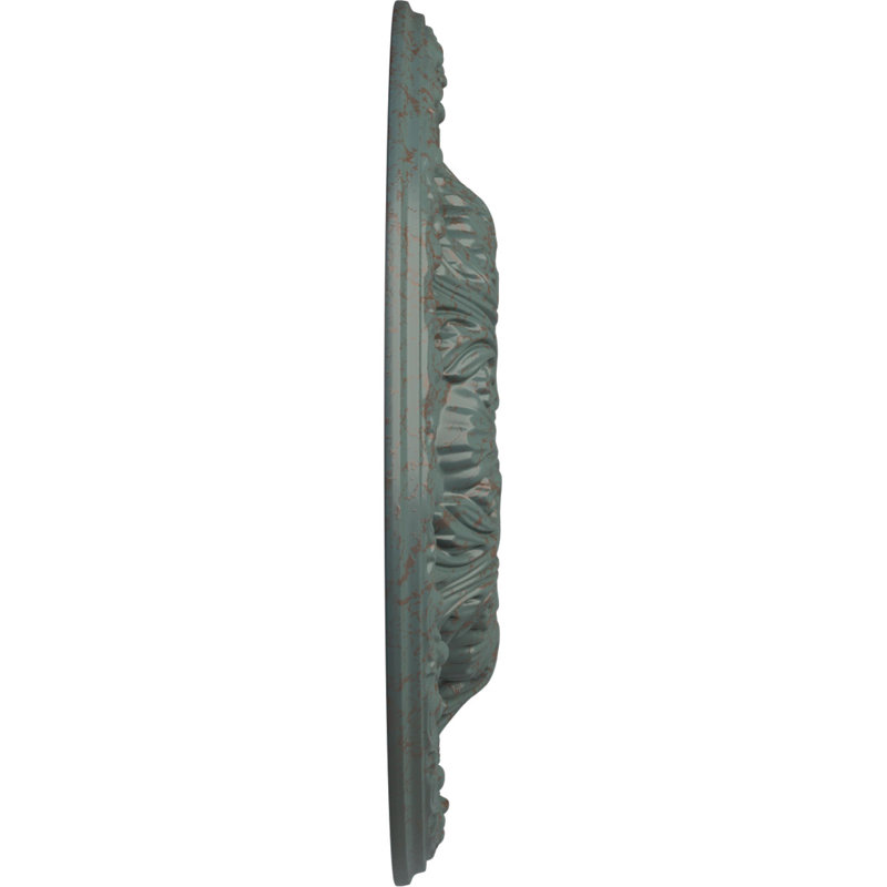 Médaillon de plafond H 2 1/2 po x l 23 3/8 po x P 2 1/2 po Granada, Craquelure tourbillon de nuage