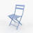 Foldable Patio Bistro Set, Outdoor Metal Table & Chairs - No Assembly Required, Waterproof & Space-Saving For Balcony, Garden, Terrace-913778924
