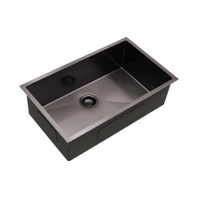 Évier de cuisine encastré à simple cuve en acier inoxydable 33 po x 19 po x 10 po