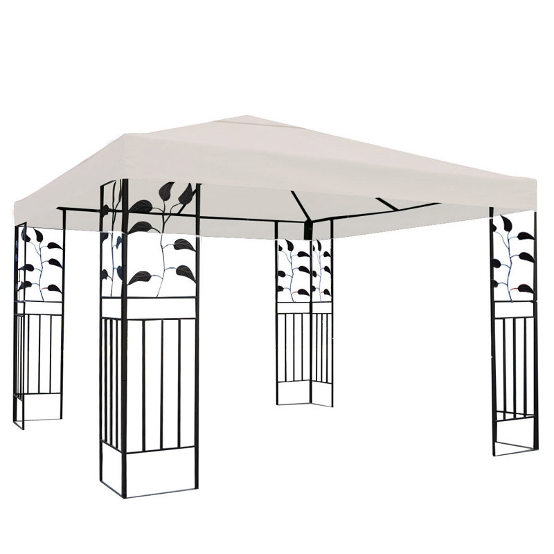 10 pi. L 10 pi. D Auvent de patio, Beige