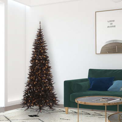 Sapin de Noël artificiel noir Slaytonville