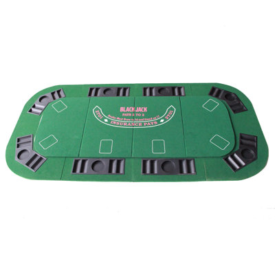 IDS Online Corp 63'' 8 - Player Foldable Poker Table