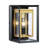 Deshwana Matte Black 11.81" H Outdoor Wall Lantern