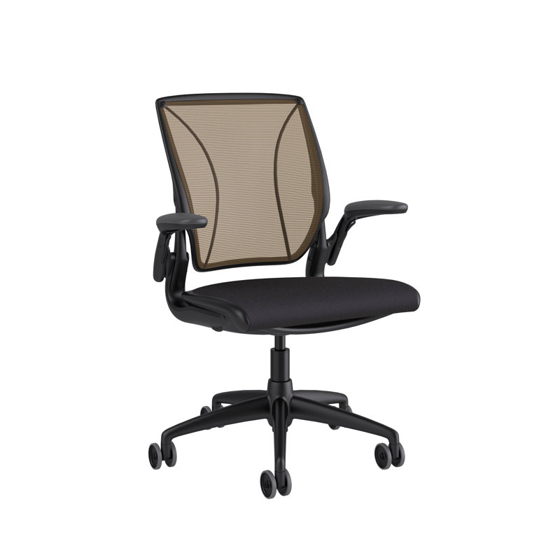 Mesh Task Chair, Black, Monofilament Stripe/Atlantic, Lotus/Black