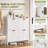 Ultra-Slim 10" Shoe Cabinet – 4 Flip Drawers Holds 30 Pairs, Adjustable Shelves, Barn Door Storage with Metal Handles for Small Entryways & Narrow Hallways-1366925548