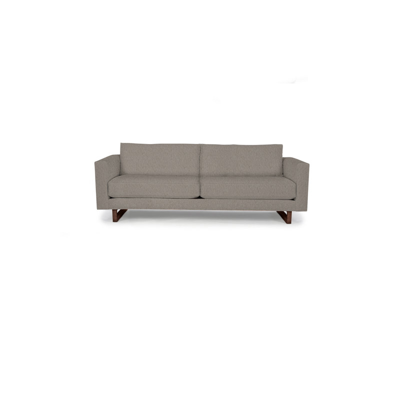 Avalon Sofa, Walnut, Smoke Polyester