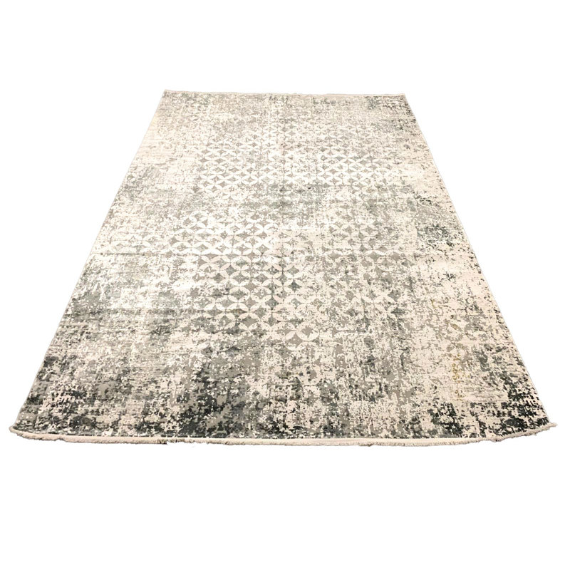 Tapis turc blanc et multicolore 7 x 7 7 po