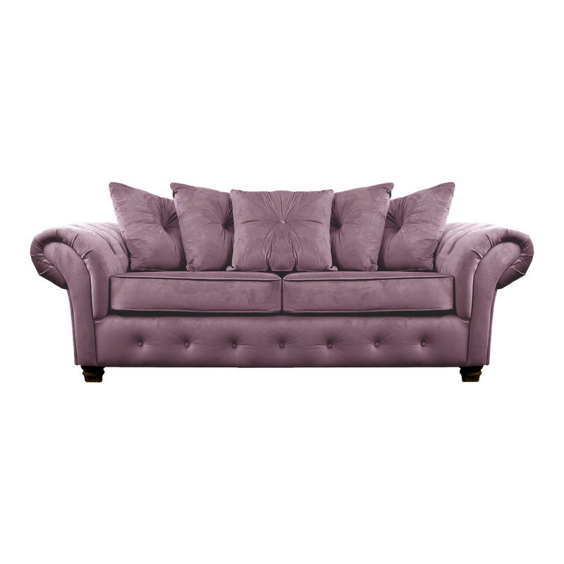Lila 2 Seater Velvet Sofa, Lavender