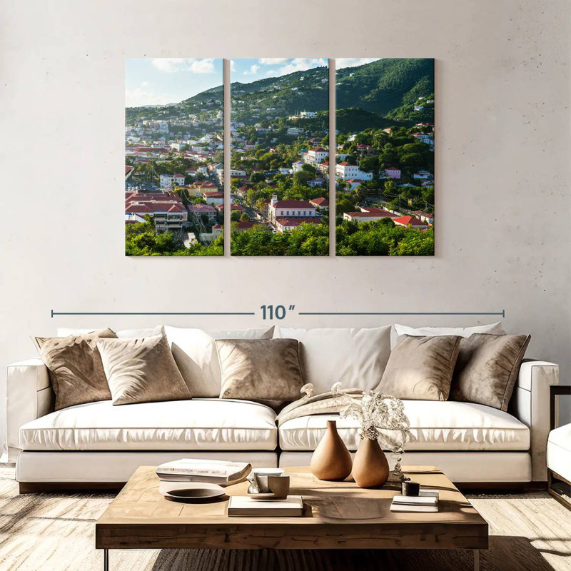 Paysage urbain Charlotte, H 48 po x l 74 po