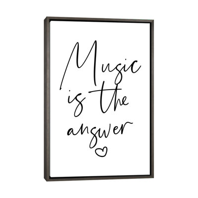 « Music is the Answer », reproduction d’art textuel