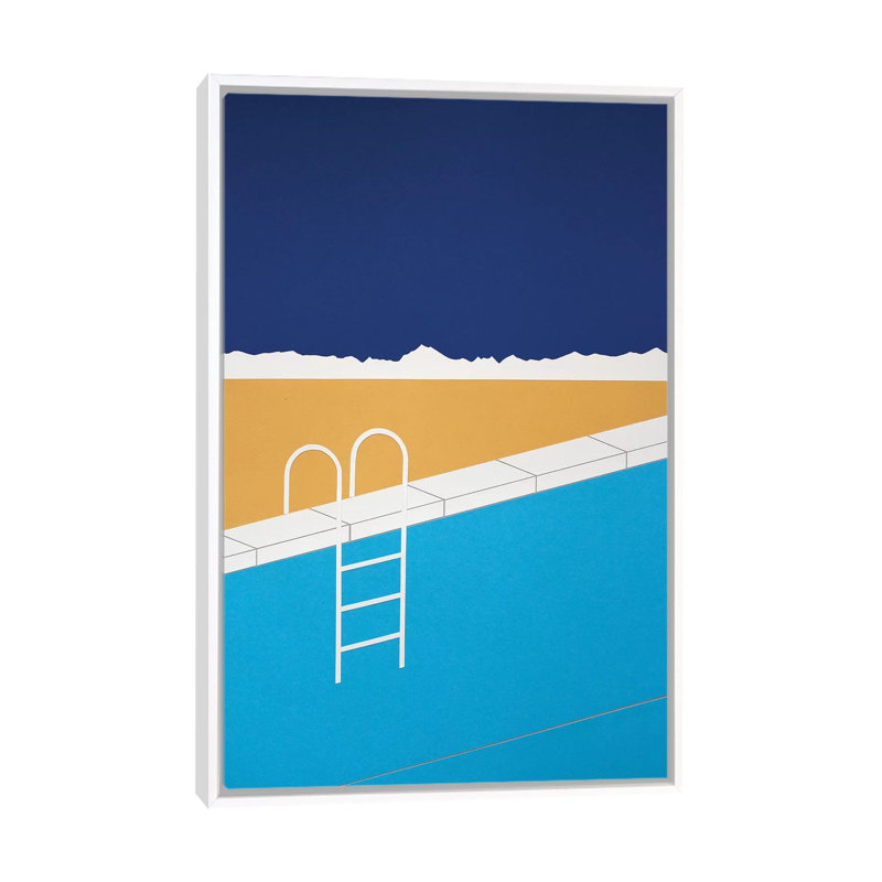 Desert Pool, 66.04 cm H x 45.72 cm W x 4.445 cm D, White