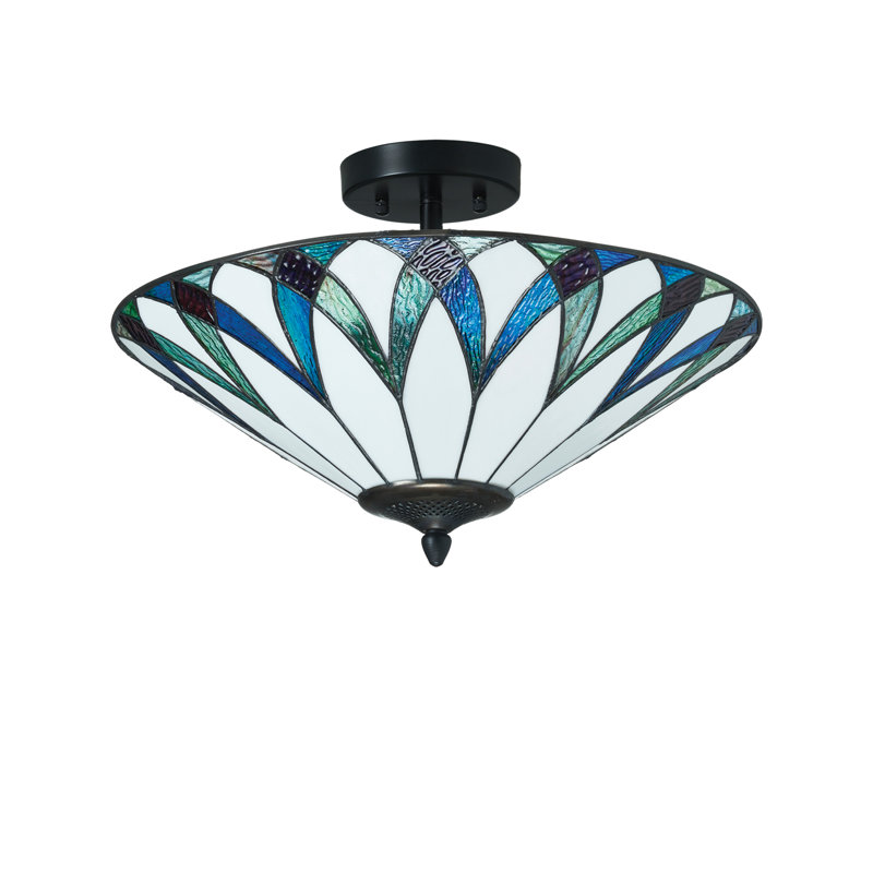 Glass Semi Flush Mount