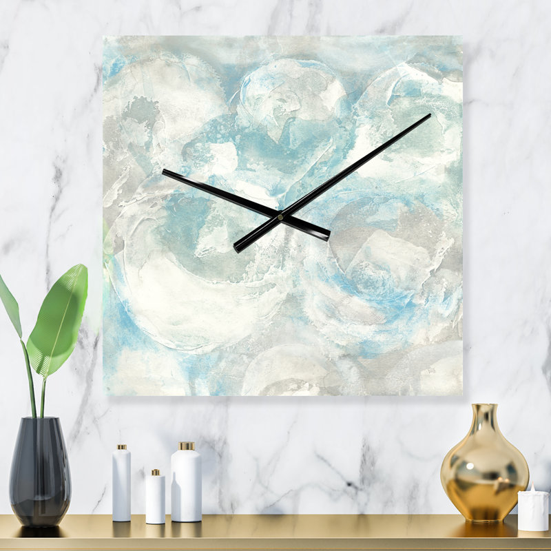 Horloge murale Pale Blue Shade III, Grand