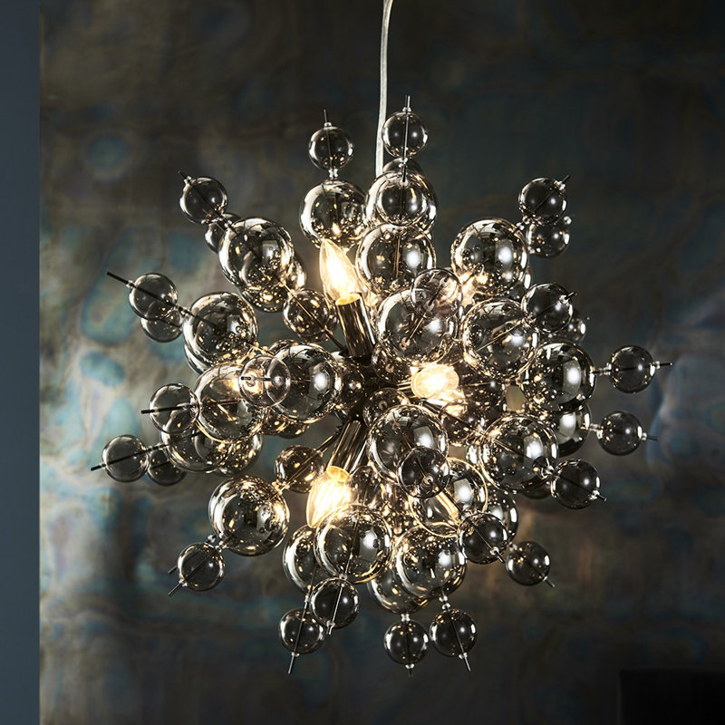 Azpurua 9 - Light Crystal Chandelier, Black