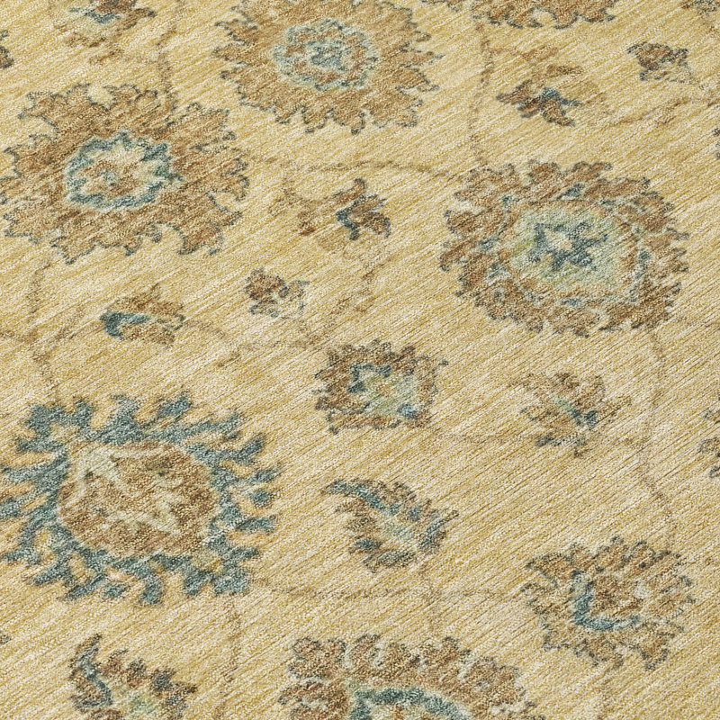 Tapis Chantille ACN3023 Global, lavable à la machine, intérieur/extérieur, Blé, 8 pi x 10 pi