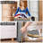 Laundry Hamper With Lid, Tall Laundry Baskets With Bamboo Pull Handles, Large Laundry Bin