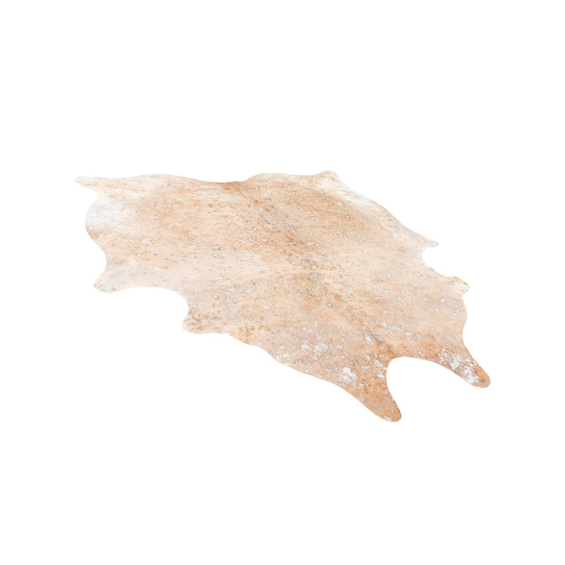 Tapis carré brun clair et argenté Ingalls