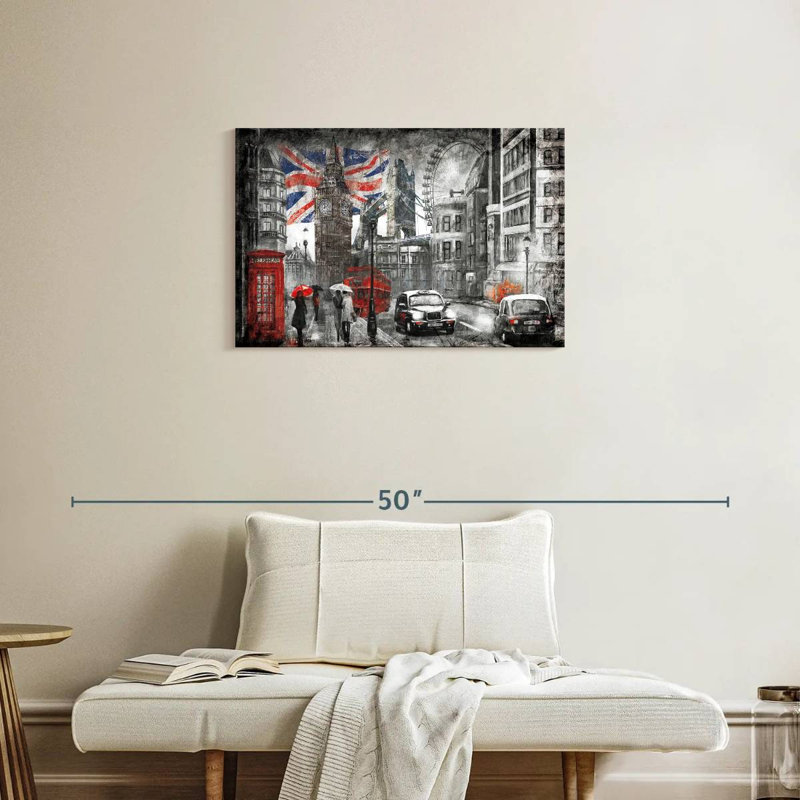 Rorry Rainy London Pop, 20" H x 30" W