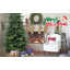 Arbre de Noël 7,5 pi en PVC + PE vert avec 2856 pointes - Arbre à charnières plein et luxueux avec support en métal-1676602941