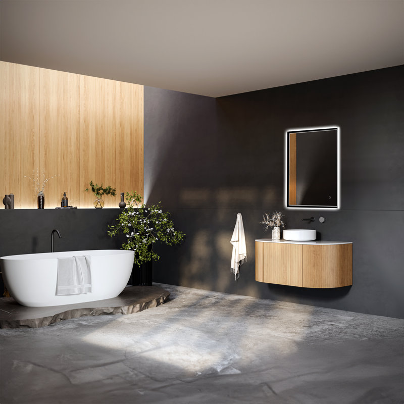 Jabrel Aluminum Rectangle LED Mirror