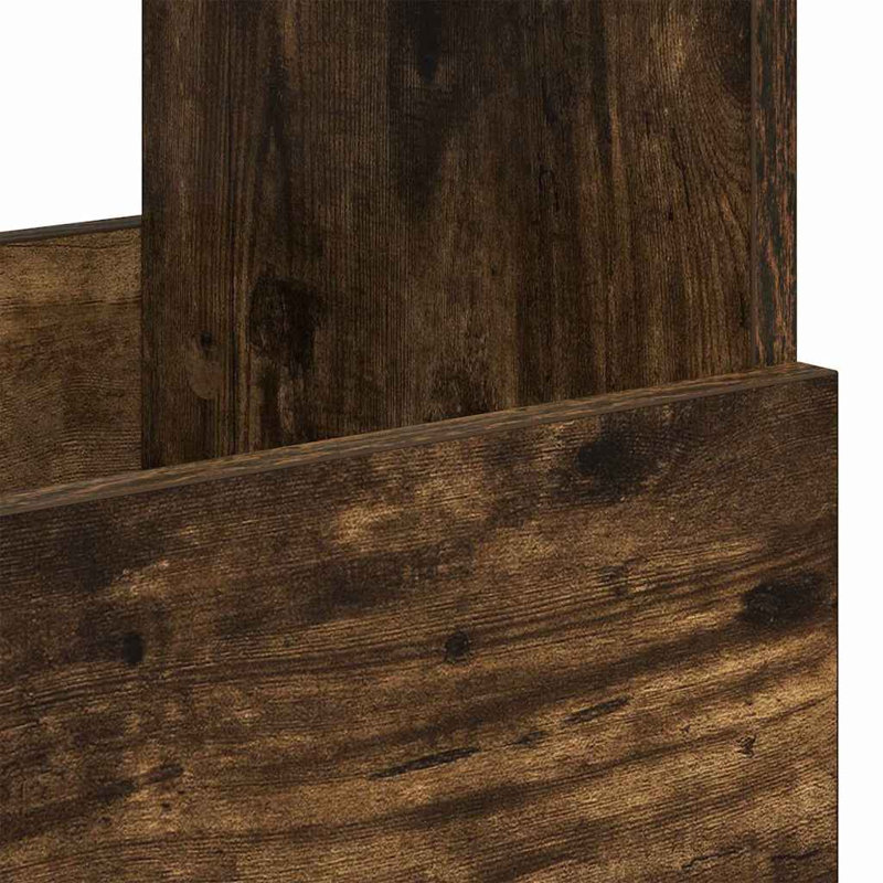 Wood Free Standing Magazine Rack, Brown
