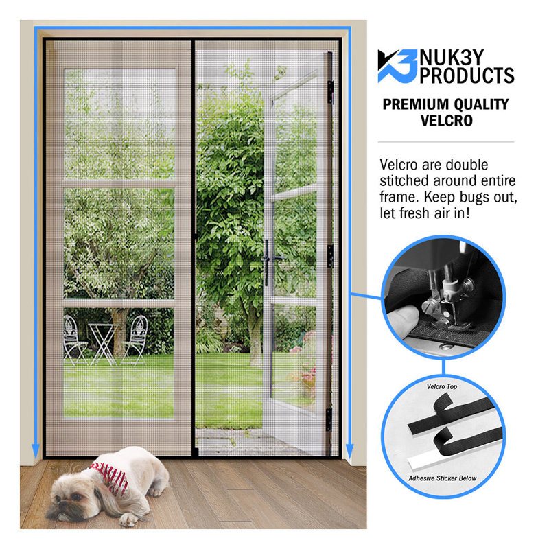 Magnetic Screen Shutter/Door Accessory, 81" H x 62" W x 1" D