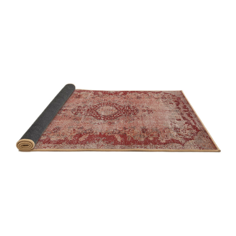 Tapis oriental en laine rouge Mamigon, Rond 8 pi