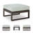 Iovanna Outdoor Ottoman With Cushion