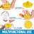 Zulay Kitchen 3-in-1 Citrus Juicer Reamer Cup 17oz Lemon Squeezer Orange Juicer Extractor