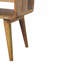 Table de chevet Avora Oak-Ish avec tiroir et fente ouverte