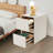 Side Table With 2-Drawers Storage Cabinet 15.75In(D)*11.81In(W)*18.9In(H)