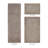 Merkel 100% Cotton Tufted Premium 3 Piece Bathroom Rug Set Machine Washable Extra Soft & Absorbent Reversible Bath Rug-769699298-769900328