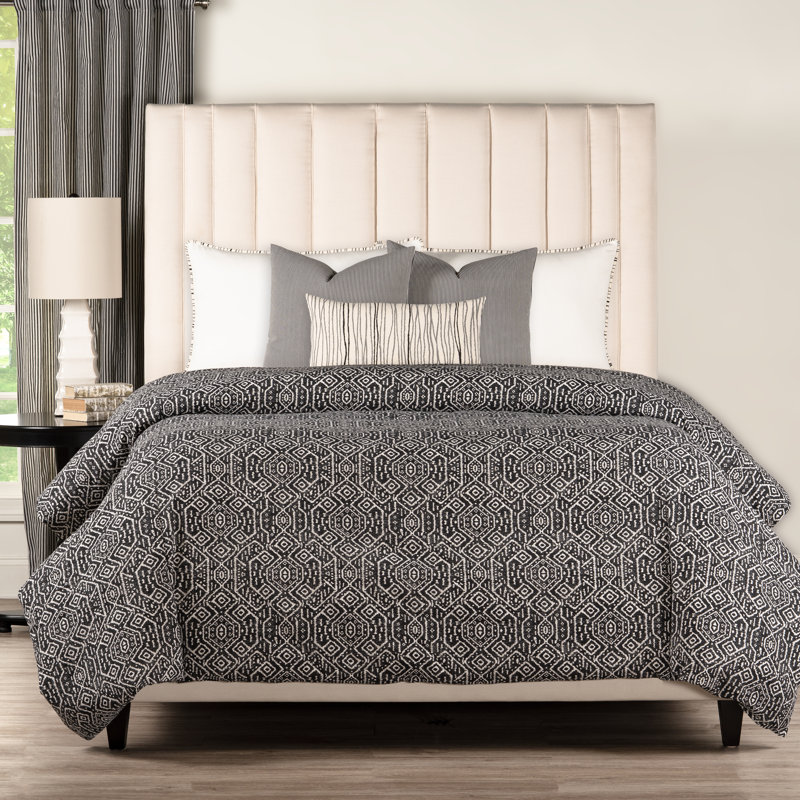 Ensemble de housse de couette 100% coton Siscovers Mesa Onyx, Grande housse de couette + 6 pièces additionnelle