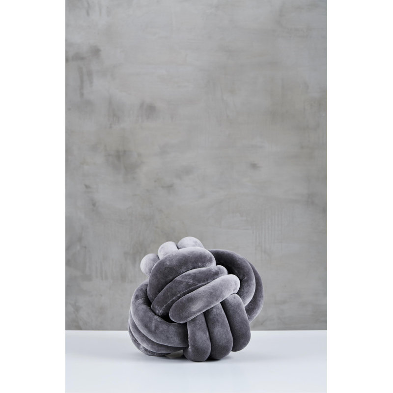 Circular Throw Cushion, Grey