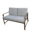 Chaise en métal avec coussins