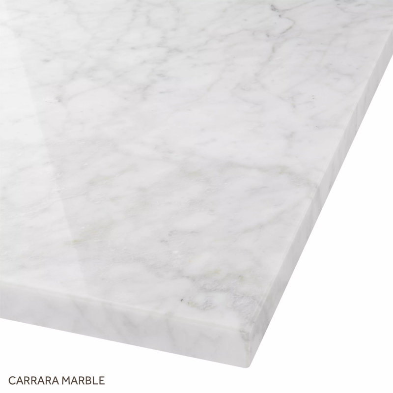 24" Maybeck Vanity - Tinted Oak With Rectangular Undermount Sink, Carrara Marble, Single-Hole Centered