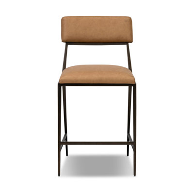 Somerson Upholstered Bar Stool with Metal Frame