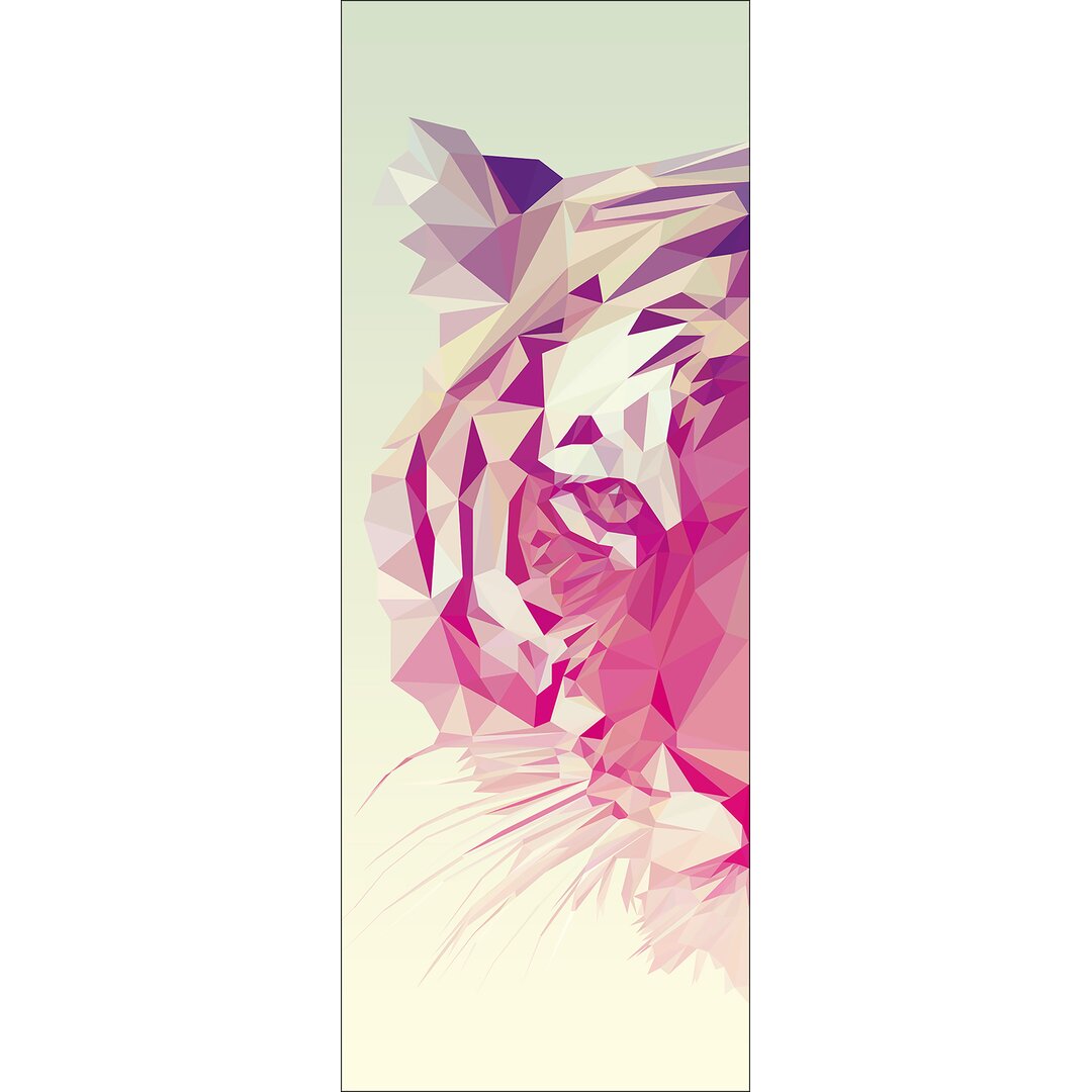 Leinwandbild Polygonal Tiger