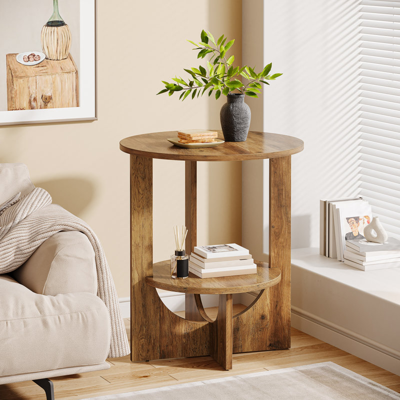 Pedestal End Table